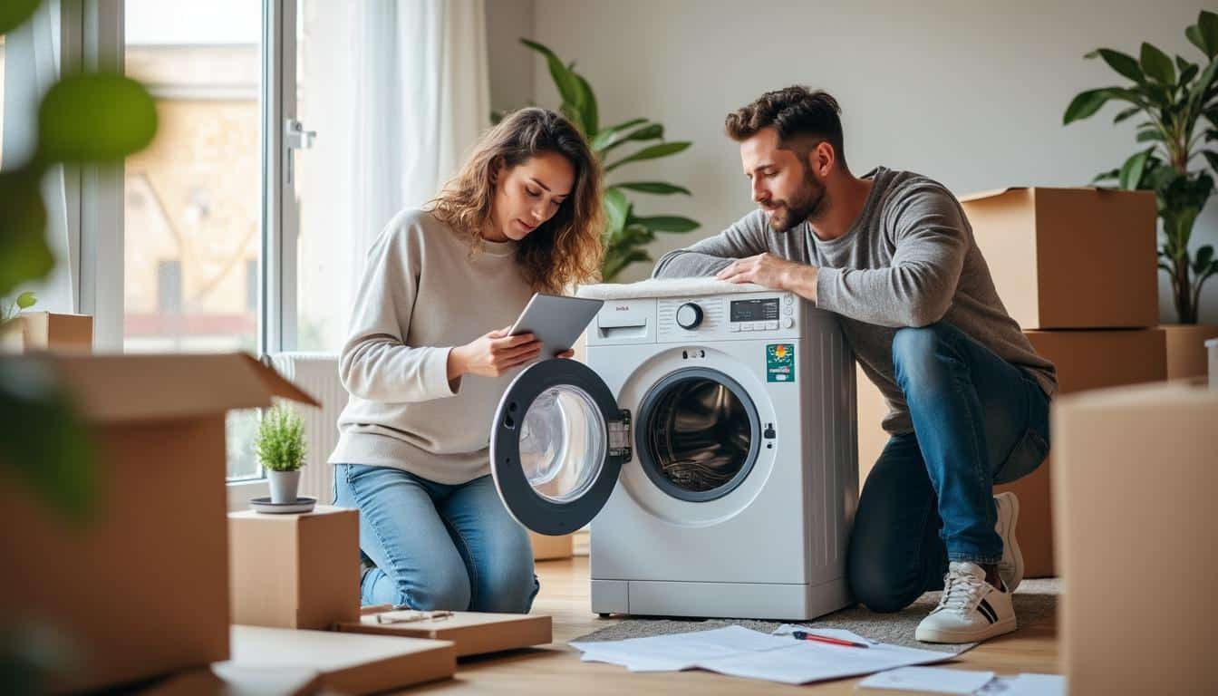 Illustration: Bien préparer le déménagement de la machine à laver pour un projet immobilier réussi