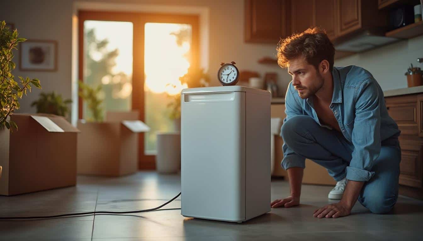 Illustration: Pourquoi il est essentiel de patienter avant de rebrancher un frigo après un transport