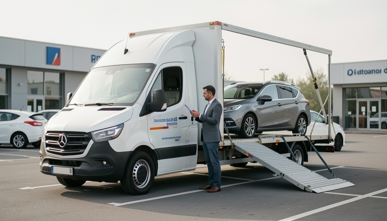 Louer un camion porte-voiture avec le permis B