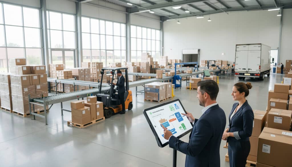 Schéma de la chaîne logistique : étapes, flux et rôle